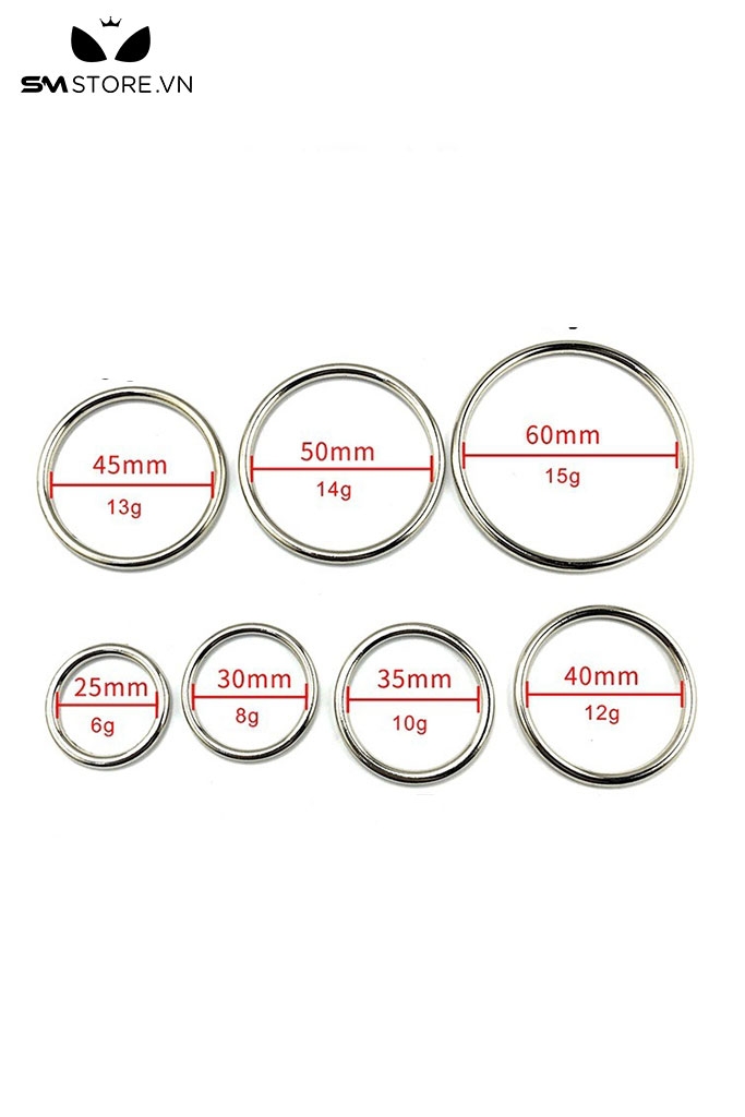 SMT4575 - Vòng đeo cu inox thiết kế dạng bản mỏng có 8 kích cỡ