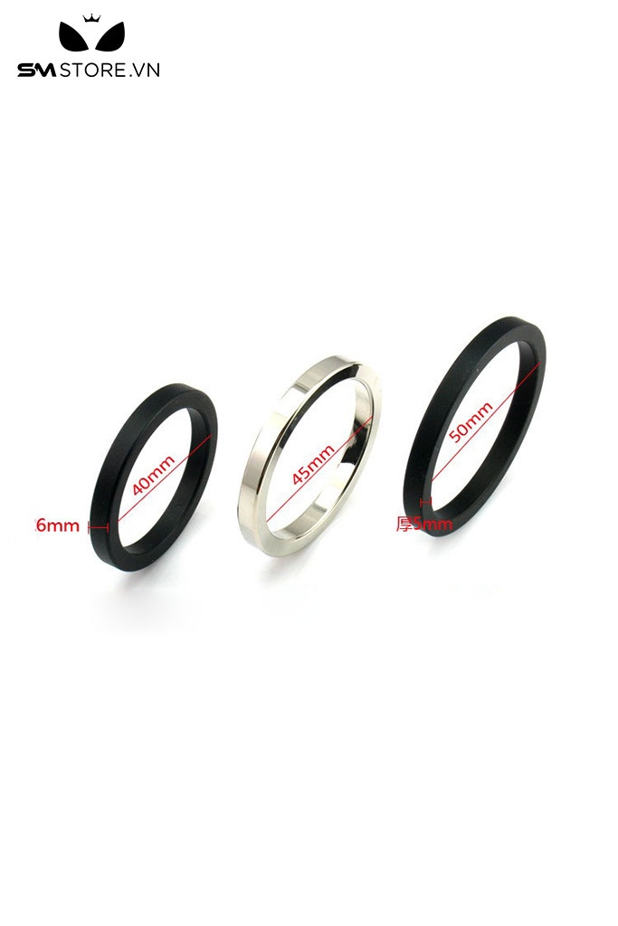 SMT4577 - Vòng đeo cu inox không gỉ bản vuông và dày dài 40 45 và 55mm