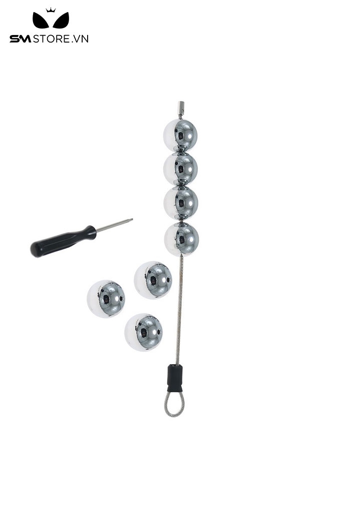 SMT4590 - Đồ chơi hậu môn anal beads với chuỗi hạt bi tròn có thể tháo rời