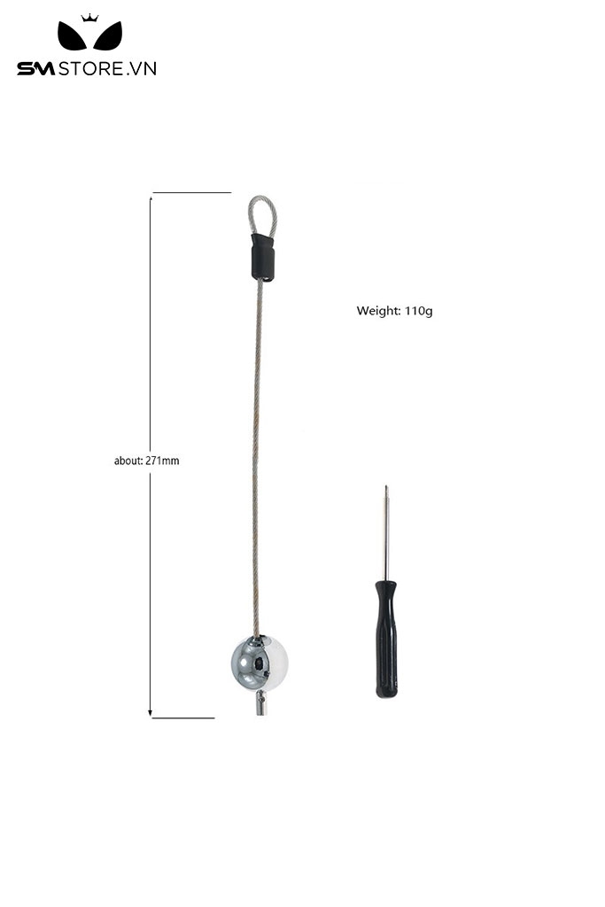 SMT4590 - Đồ chơi hậu môn anal beads với chuỗi hạt bi tròn có thể tháo rời