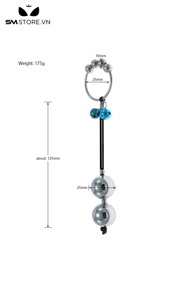 SMT4592 - Đồ chơi hậu môn anal beads với chuỗi hạt mix chuông