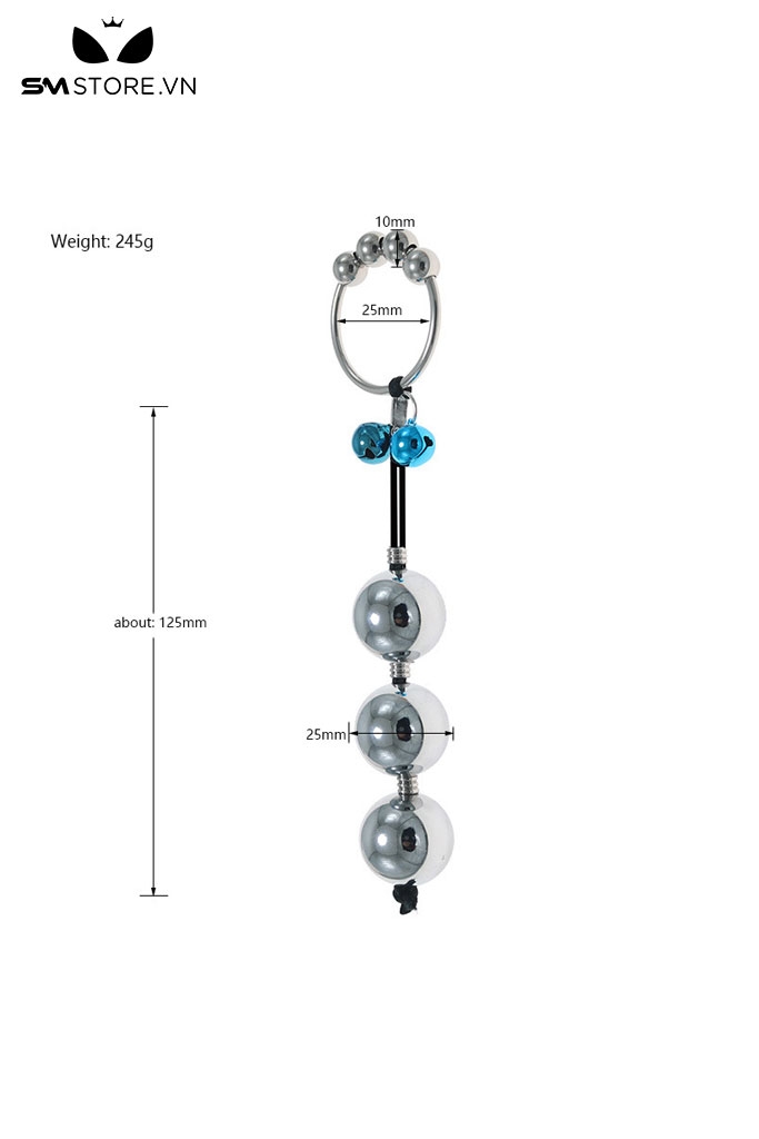 SMT4592 - Đồ chơi hậu môn anal beads với chuỗi hạt mix chuông