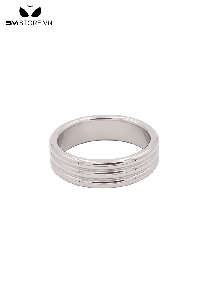 SMT4593 - Vòng đeo cu inox 3 vòng tròn trơn liền dài 38 40 45 và 50mm