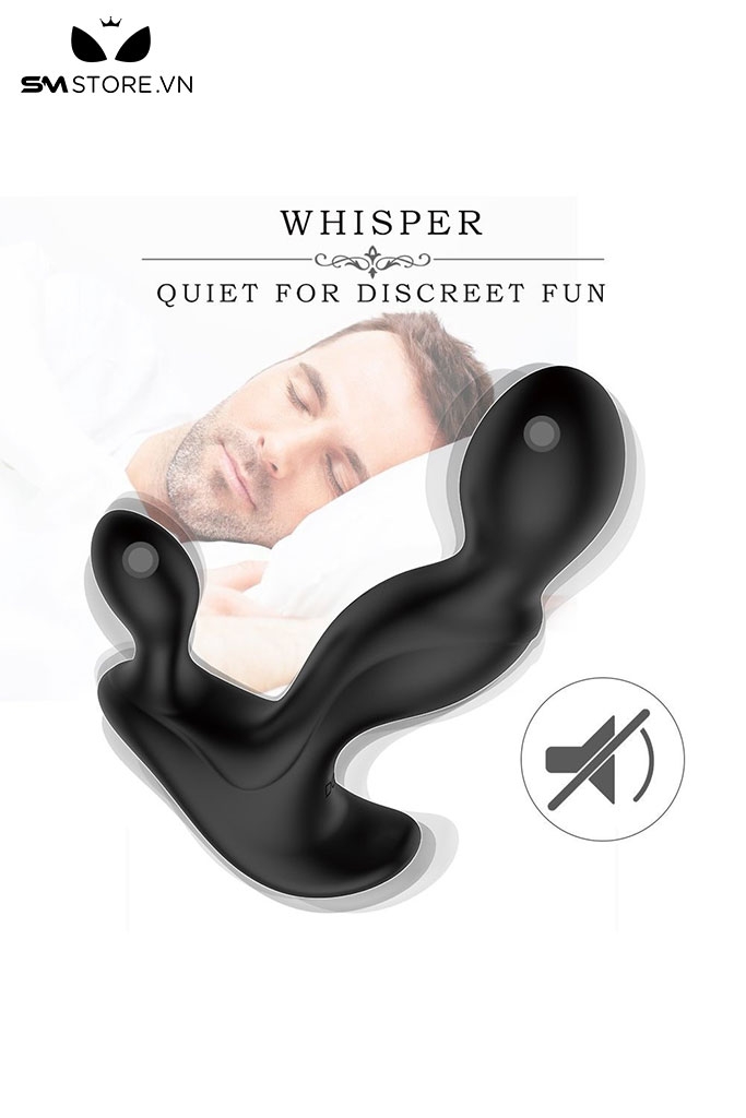 SMT4626 - Máy rung hậu môn 2 đầu dài 12cm silicon điều khiển từ xa