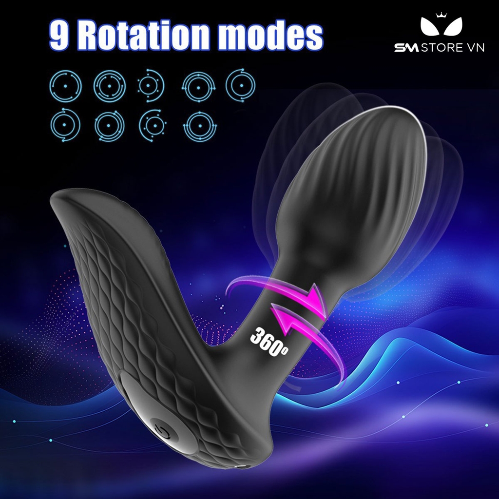 SMT4628 - Máy rung hậu môn 2 đầu xoắn ốc dài 121mm có 10 chế độ