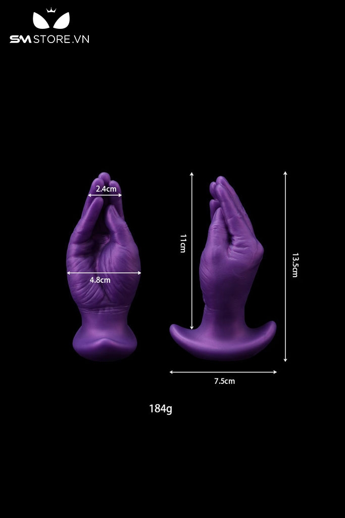 SMT4634 - Anal huge hình bàn tay với đế cong dài 13 và 15cm