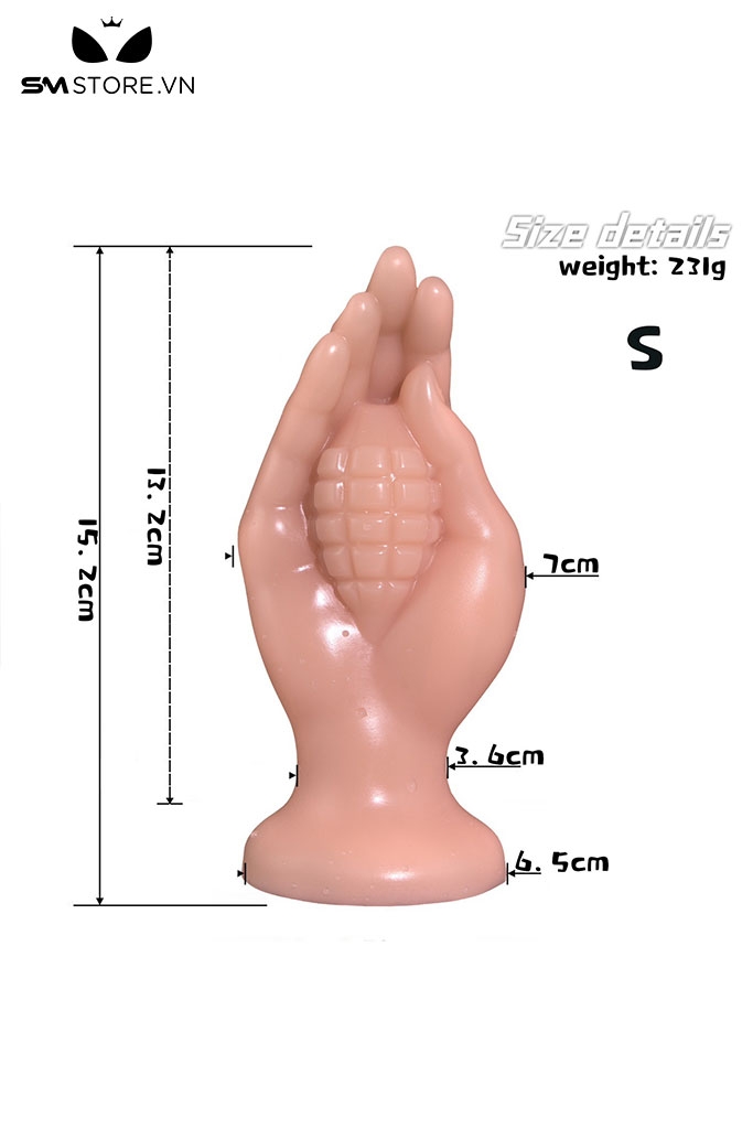 SMT4636 - Đồ chơi hậu môn khủng lồ anal huge tay cầm lựu đạn có 3 size