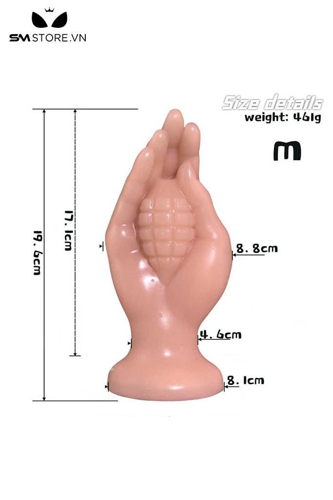 SMT4636 - Đồ chơi hậu môn khủng lồ anal huge tay cầm lựu đạn có 3 size