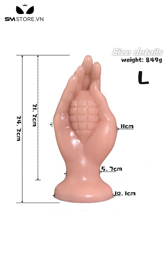 SMT4636 - Đồ chơi hậu môn khủng lồ anal huge tay cầm lựu đạn có 3 size