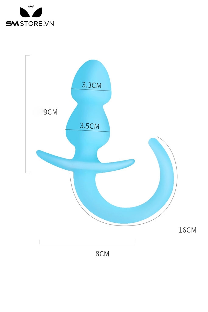 SMT4646 - Butt plug phích cắm 2 tầng thuôn gọn ở đầu và phình to ở giữa