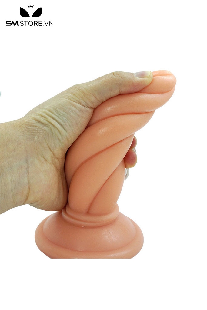 SMT4653 - Butt plug có đế dính tường thiết kế hình xoắn ốc dài 15cm