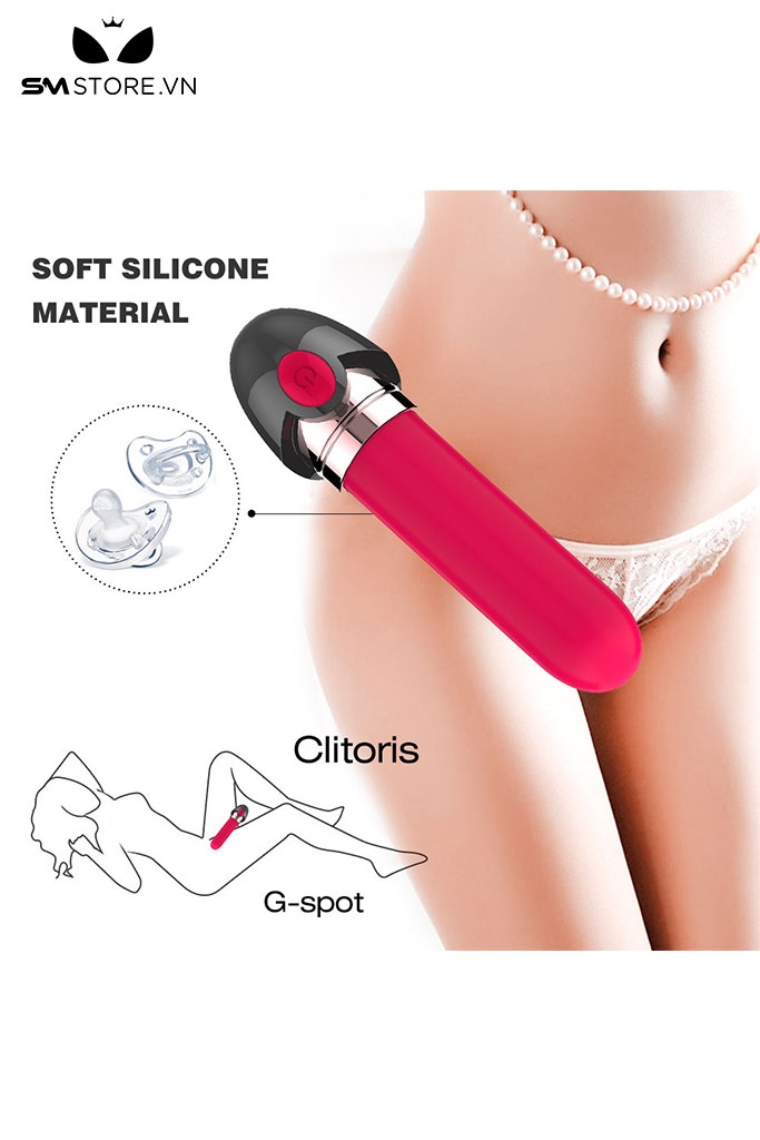 SMT4671 - Máy rung ngụy trang hình thỏi son sạc điện dài 96mm
