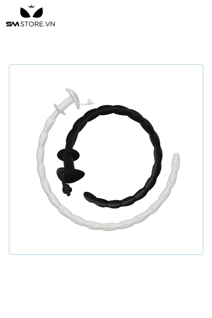 SMT4686 -  Đồ chơi niệu đạo sounding silicon xoắn ốc với ống rỗng