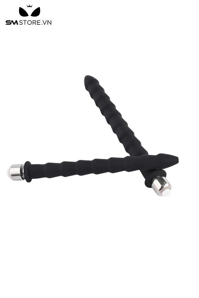 SMT4688 - Sounding silicon kích thích niệu đạo có nắp chặn inox rỗng giữa