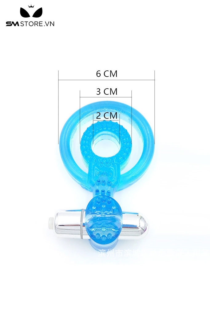 SMT4703 - Vòng đôi đeo gốc dương vật silicon có gai mềm bao quanh