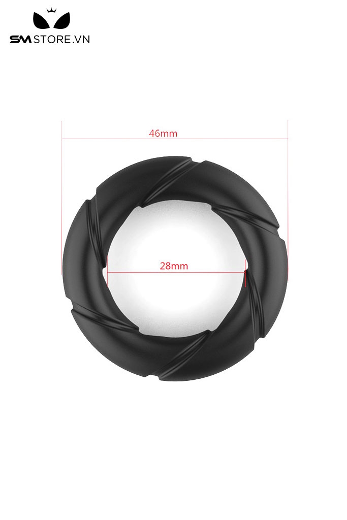 SMT4704 - Vòng đeo dương vật silicon thiết kế hình bánh xe dài 46mm
