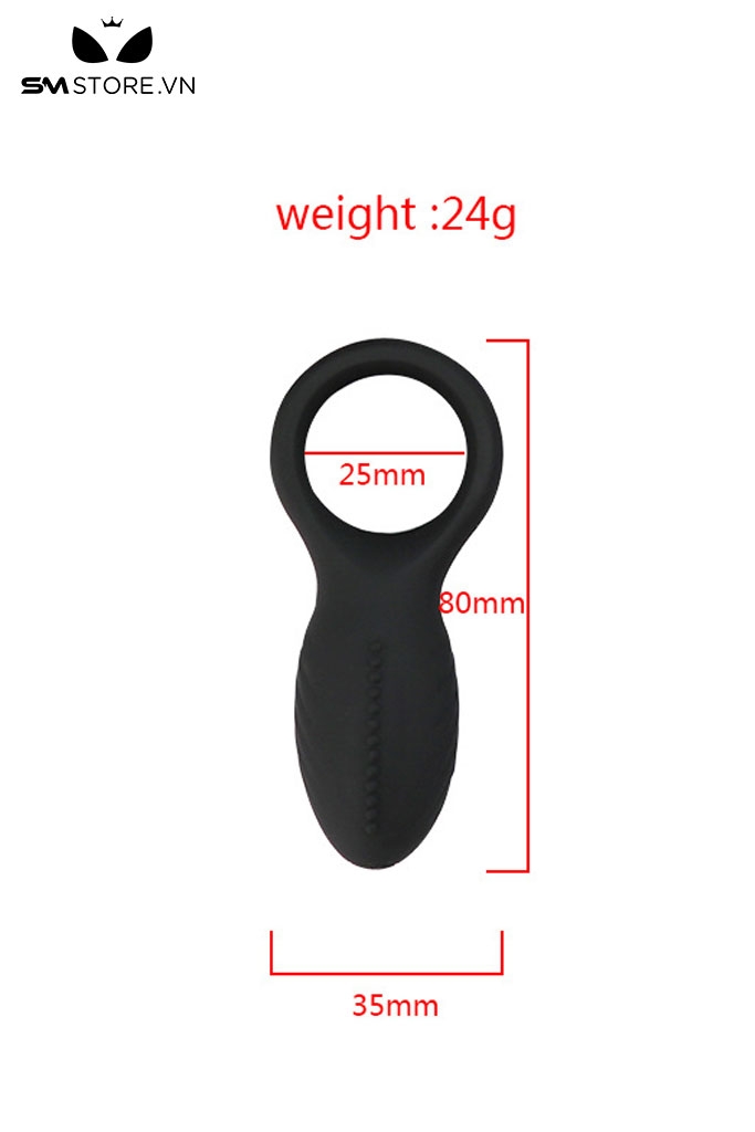 SMT4707 - Vòng đeo dương vật silicon mềm hình nụ hoa dài 80mm