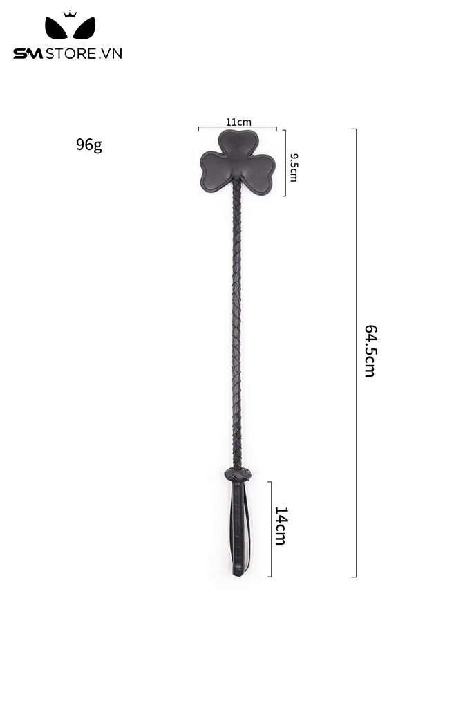 SMT4827 - Roi BDSM thiết kế hoa 3 cánh chất liệu da PU dài 64.5cm