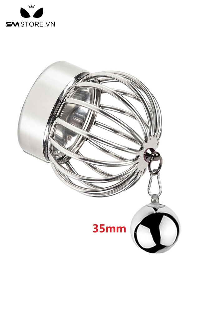 SMT4865 - Vòng đeo tinh hoàn thân lồng dạng lưới và khuyên móc tạ