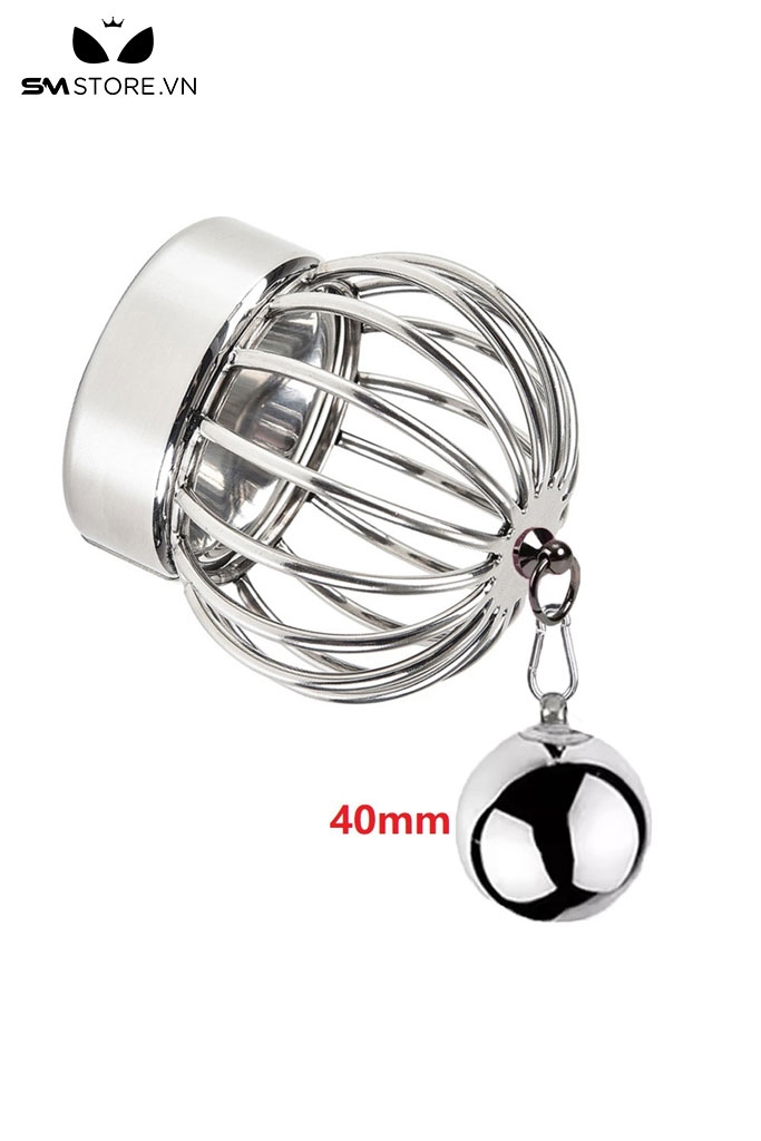 SMT4865 - Vòng đeo tinh hoàn thân lồng dạng lưới và khuyên móc tạ