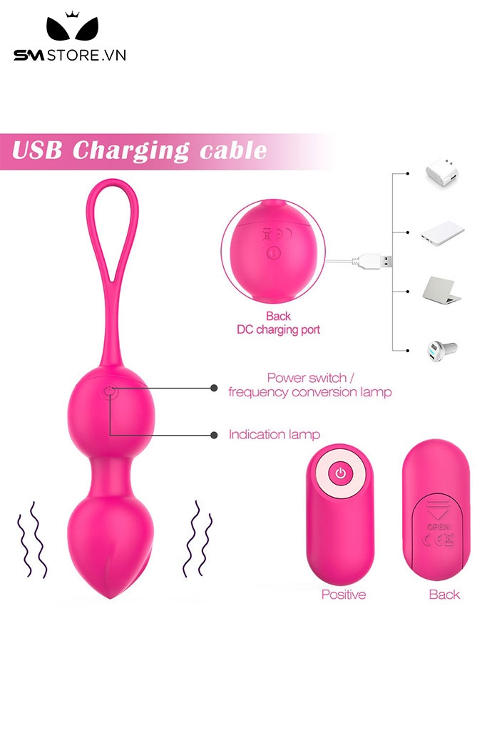 SMT4884 - Combo 3 trứng rung kegel điều khiển từ xa có 10 tần số