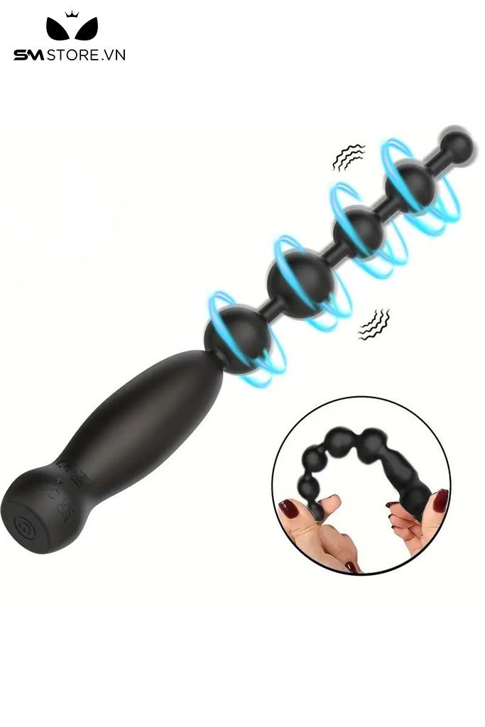 SMT4894 - Máy rung hậu môn anal beads dạng chuỗi hạt có 10 chế độ