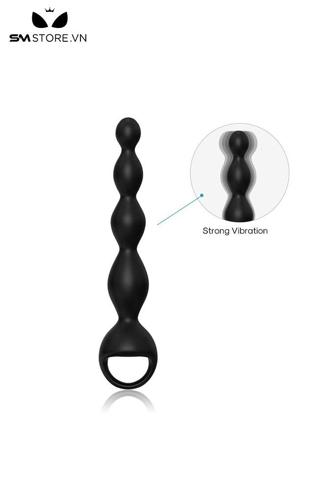 SMT4899 - Anal beads máy rung hậu môn silicon có 9 tần số và sạc điện