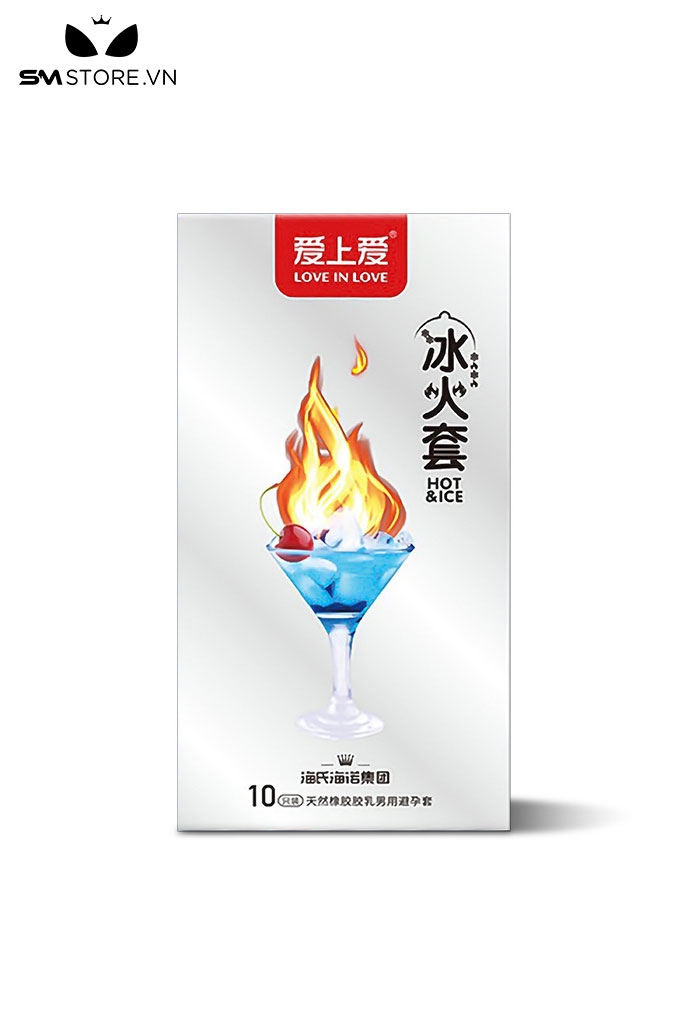 SMT4986 - Bao cao su love in love cảm giác nóng lạnh đan xen hot & ice