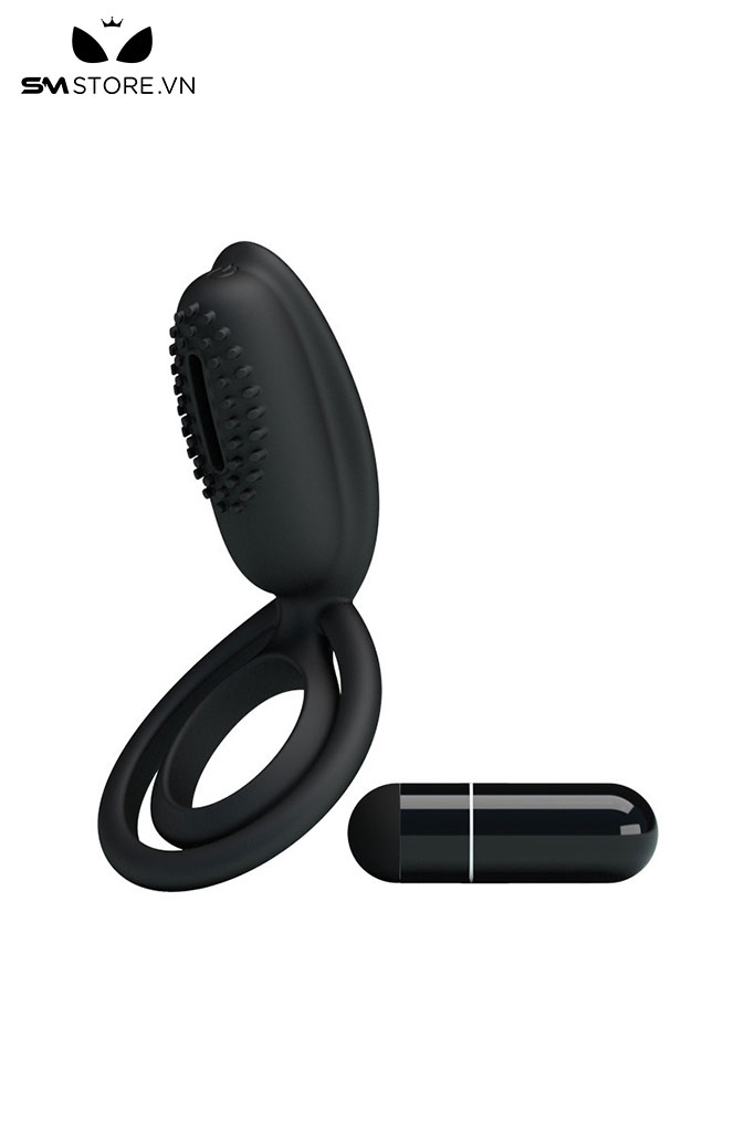 SMT5067 - Vòng rung tình yêu Pretty Love với bề mặt gai mềm dài 105mm