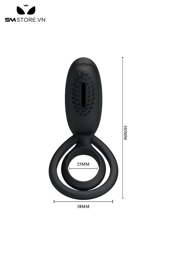 SMT5067 - Vòng rung tình yêu Pretty Love với bề mặt gai mềm dài 105mm