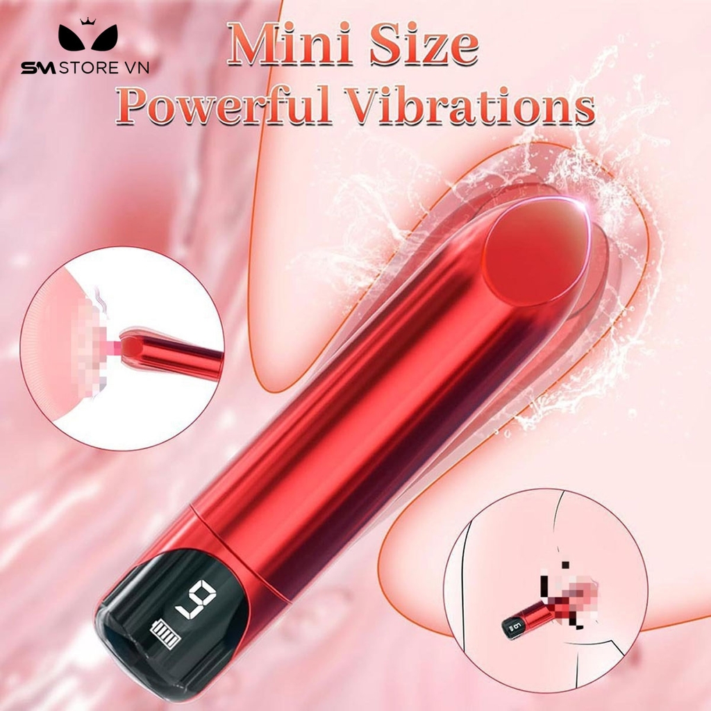 SMT5100 - Trứng rung mini silicon ngụy trang thỏi son có 9 chế độ