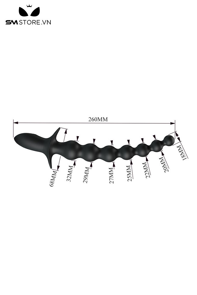SMT5116 - Sex anal plug rung dạng chuỗi hạt cầm tay Pretty Love dài 26cm