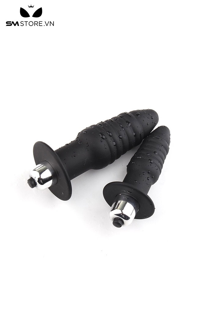 SMT5124 - Butplug anal rung thiết kế xoắn ốc silicon dài 9 và 11cm