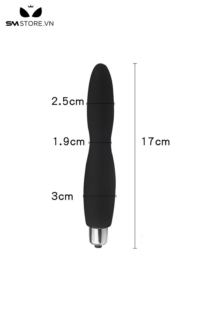 SMT5134 - Máy rung silicon dạng thuôn thẳng có núm bấm điều khiển