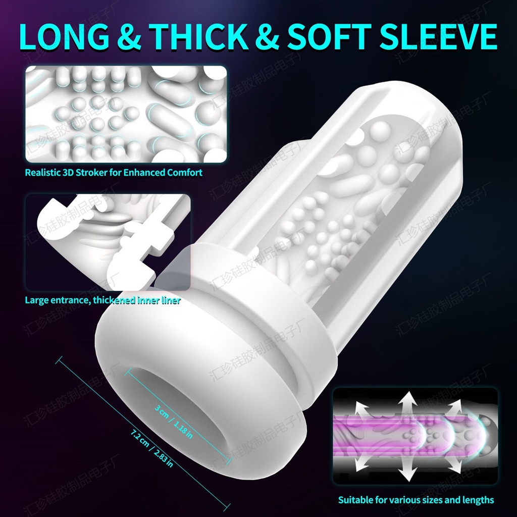 SMT5160 - Cốc thủ dâm tự động có 9 chế độ và tháo rời dài 27.3cm