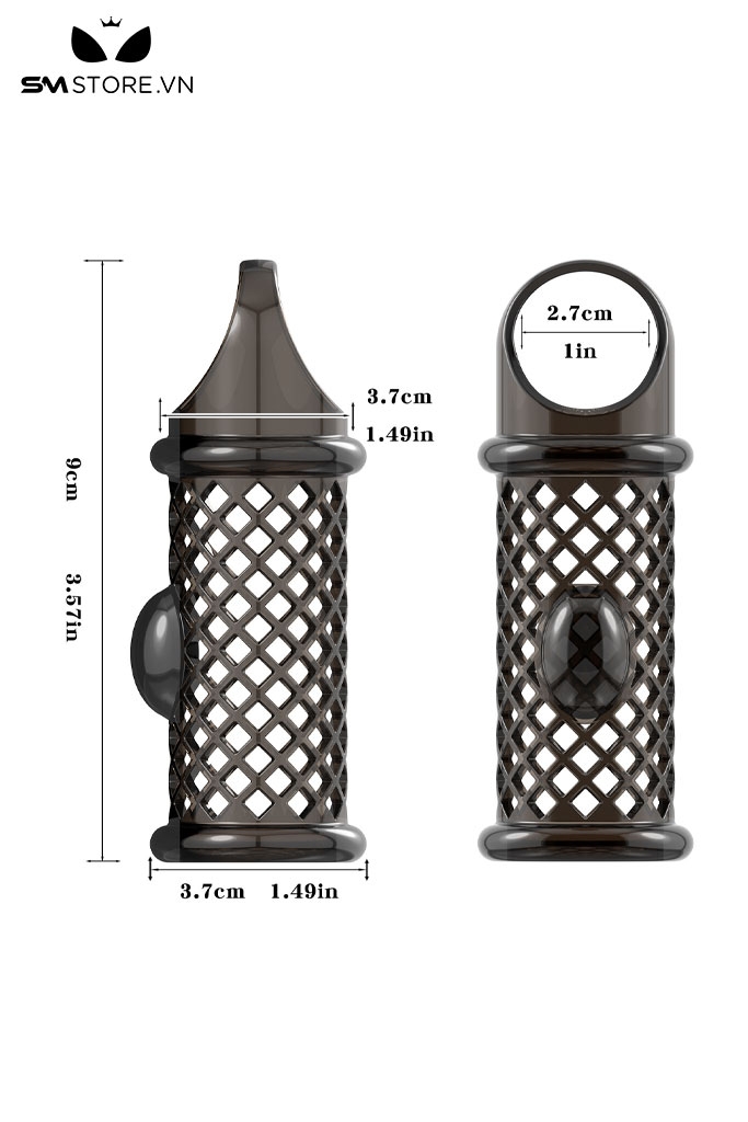 SMT5162 - Bao cao su đôn hở giữa có lỗ nhỏ thoáng khí dài 9cm