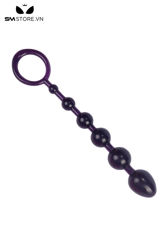 SMT5163 - Anal beads với chuỗi 6 hạt tăng dần dài 20cm có quai đeo