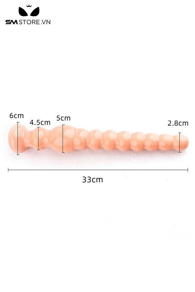SMT5169 - Anal beads silicon siêu dày với chuỗi hạt liền dài 35cm