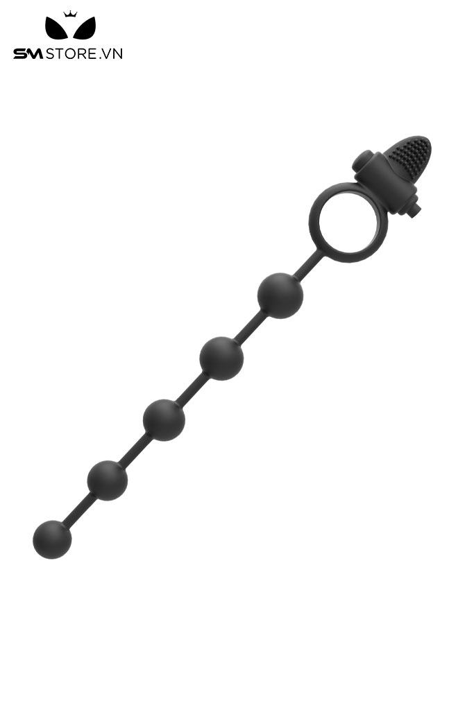 SMT5170 - Anal beads rung với chuỗi hạt tăng dần silicon dài 285mm
