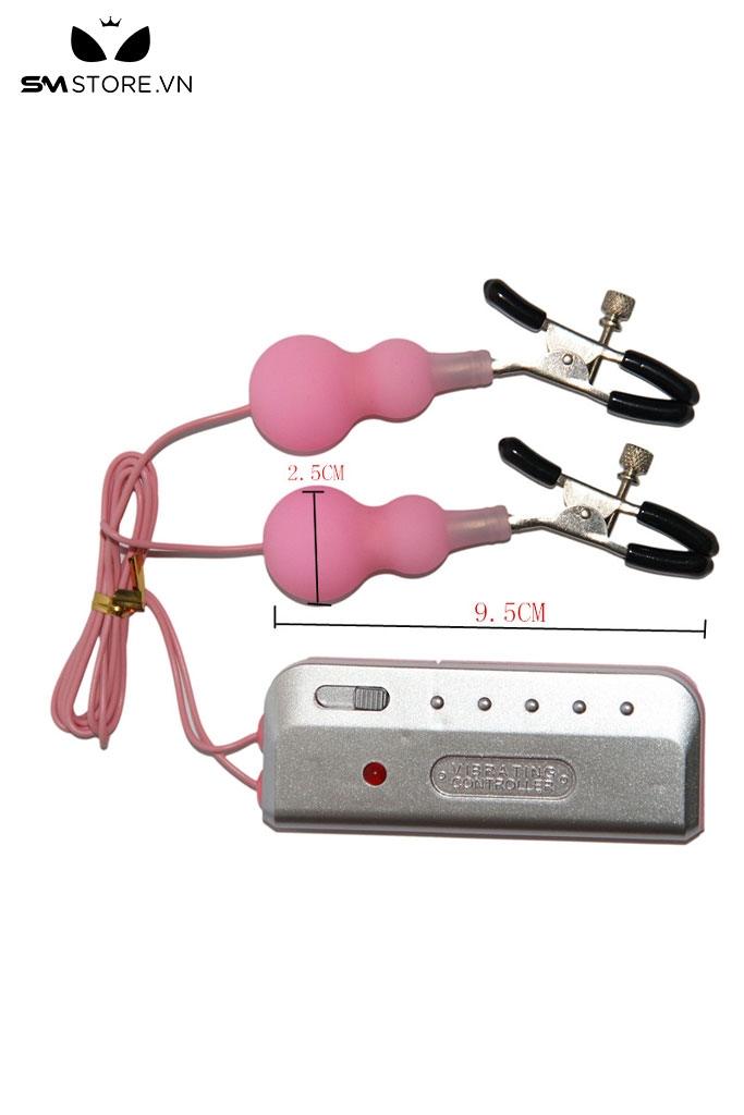SMT5241 - Kẹp ti rung thiết kế dạng chuỗi hạt 2 tầng dài 9.5cm
