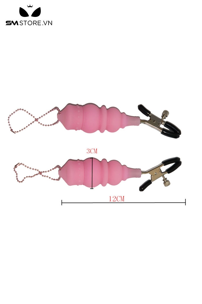 SMT5242 - Kẹp ngực có rung thiết kế đơn giản dài 12cm có nút chỉnh
