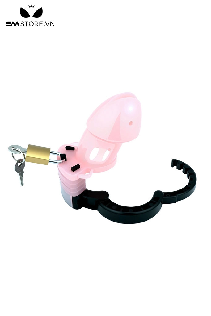 SMT5271 - Khóa dương vật dạng lồng bằng nhựa có nấc chỉnh linh hoạt