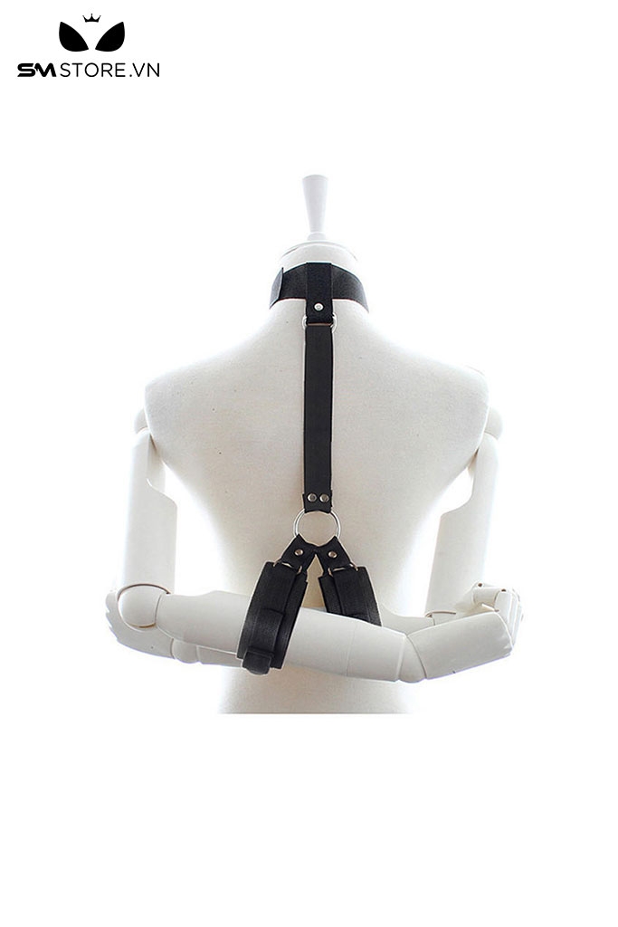 SMT633 - Ball gag thiết kế nối liền còng tay giúp cố định tư thế