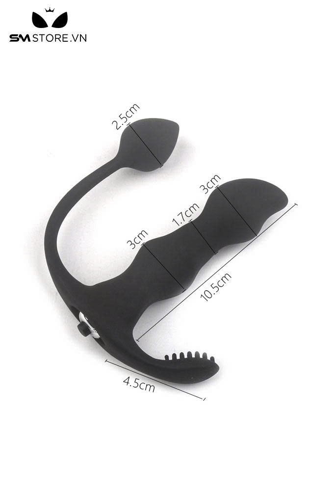 SMT2616 - Máy rung 3 đầu hình trái tim và có gai mềm dài 10.5cm