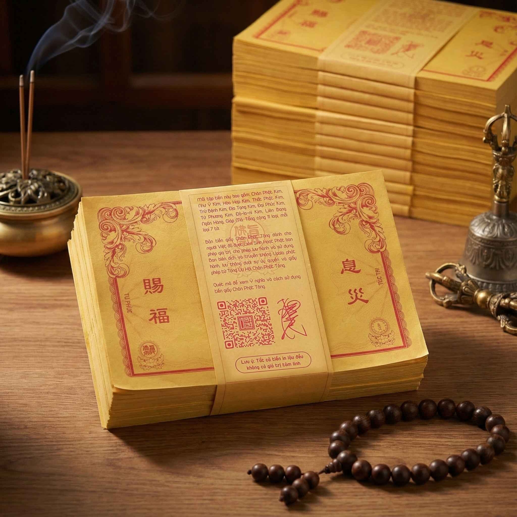 Bộ Tiền Giấy Chân Phật Tông – Bộ Tổng Hợp 11 Loại