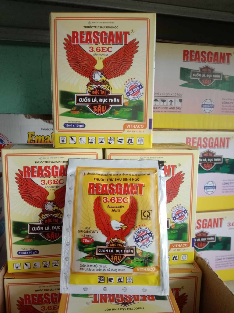 Chế Phẩm Trừ Sâu Sinh Học REASGANT 3.6EC Multiagro - Diệt Sạch Các Loại Sâu, Nhện Kháng Thuốc Hiệu Quả Cực Cao, An Toàn ( Hộp 10 gói )