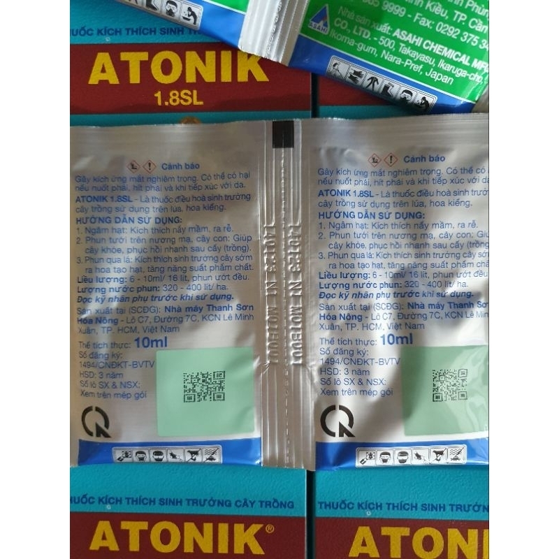 THUỐC KÍCH THÍCH SINH TRƯỞNG - ATONIK 1.8SL - ADC [ 1 hộp 10 gói]