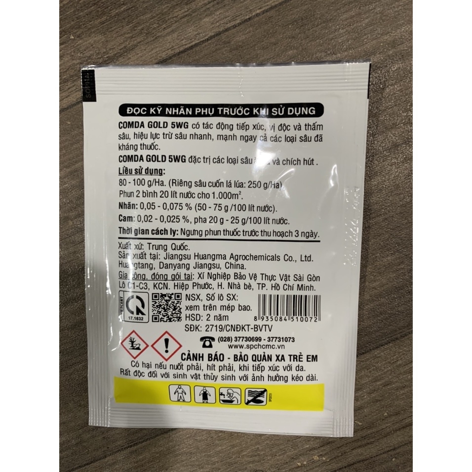 Thuốc Trừ Sâu Sinh Học COMDA GOLD gói 5g và 100g