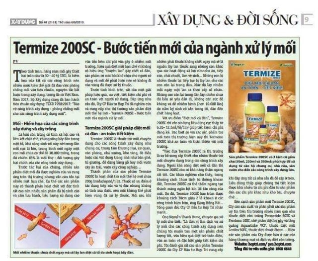 Thuốc Diệt Mối Cả Đàn Đặc Biệt Hiệu Quả - Termize 200SC Lọ 50ml ( Diệt mối thế hệ mới, an toàn, hiệu quả )
