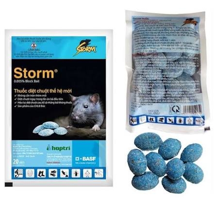 Thuốc diệt chuột Storm gói 20 viên